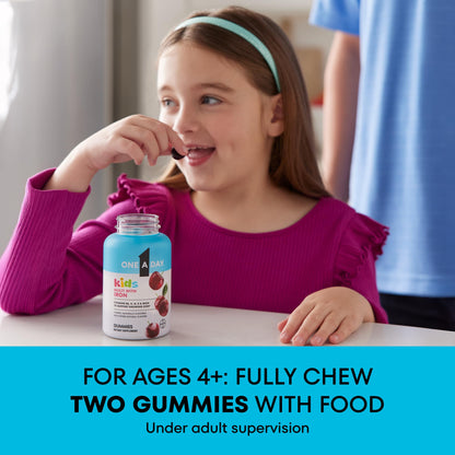 Buy supplements One A Day Kids Multivitamin with Iron Gummy, Vitamin D, Vitamin C, E, Zinc for Immune Support, Gummy Vitamins, Kids Multivitamin Gummies with Iron - Vitaza UK Supplements UK