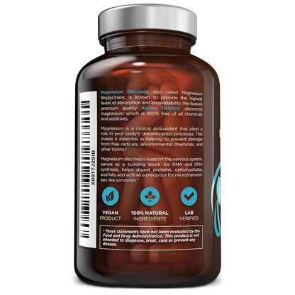 Buy supplements OmniBiotics Magnesium Glycinate Supplement – with 100% Pure Albion TRAACS Bisglycinate Chelate for Sleep, Muscle - Vitaza UK Supplements UK