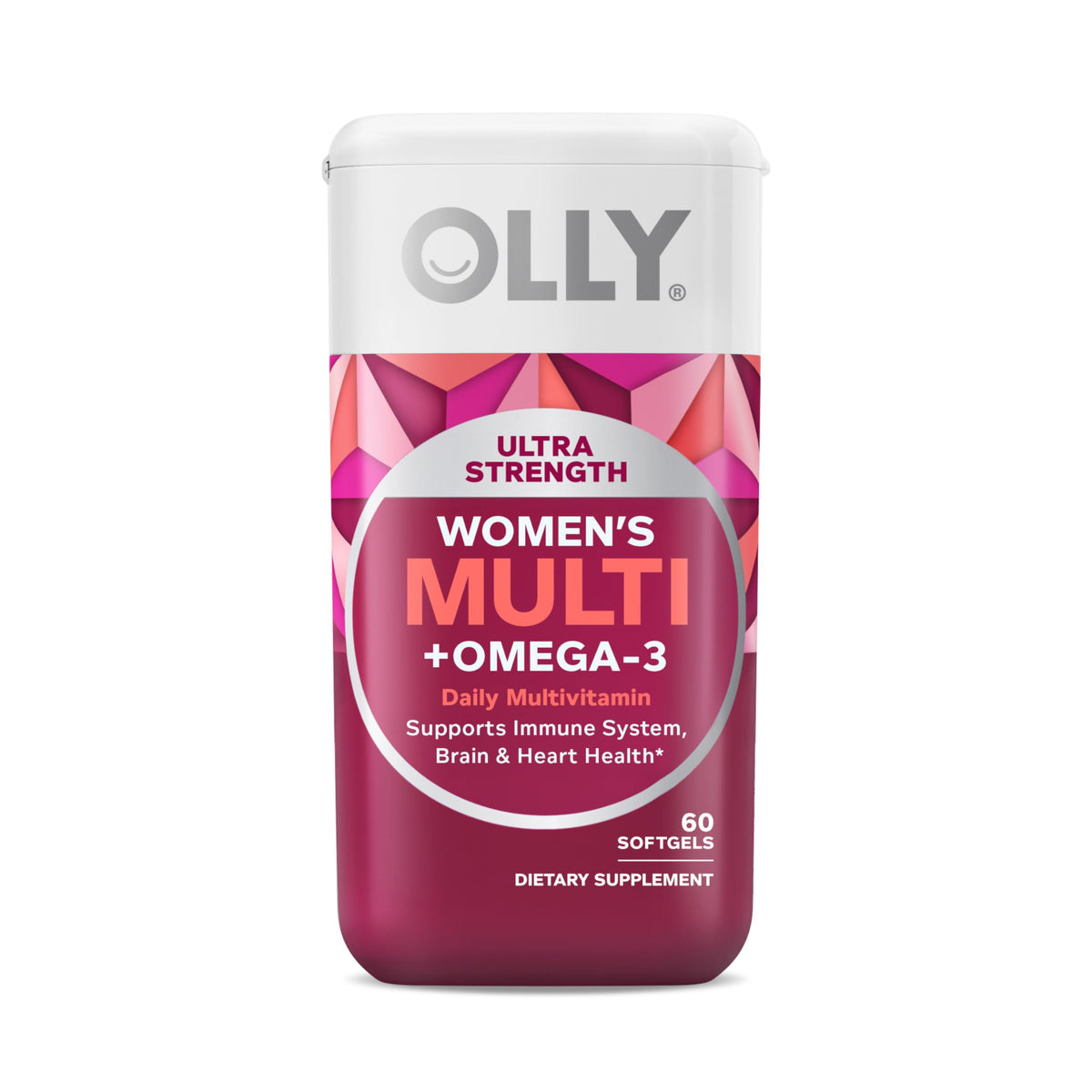 Buy supplements OLLY Ultra Women's Multi Softgels, Overall Health and Immune Support, Omega-3s, Iron, Vitamins A, D, C, E, B12, Daily Multivitamin, 30 Day Supply - 60 Count - Vitaza UK Supplements UK