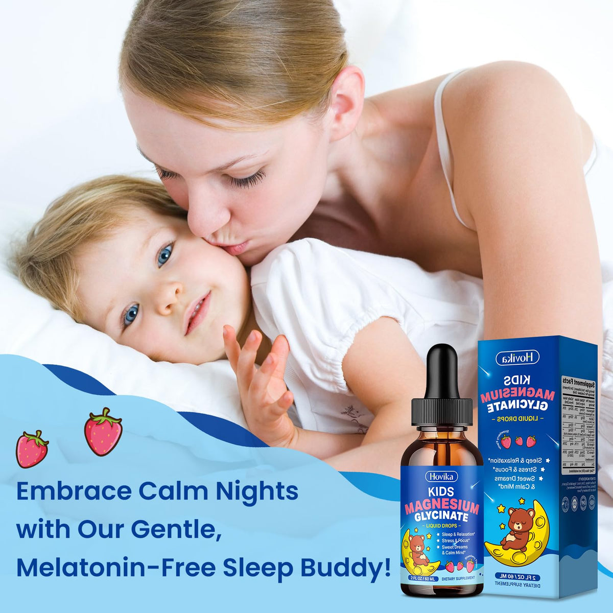 Buy supplements Magnesium Glycinate Liquid for Kids - with L-Theanine Omega-3, Vitamin B6, D3, Zinc - Kids Magnesium Drops for Sleep, Relaxation - Vitaza UK Supplements UK