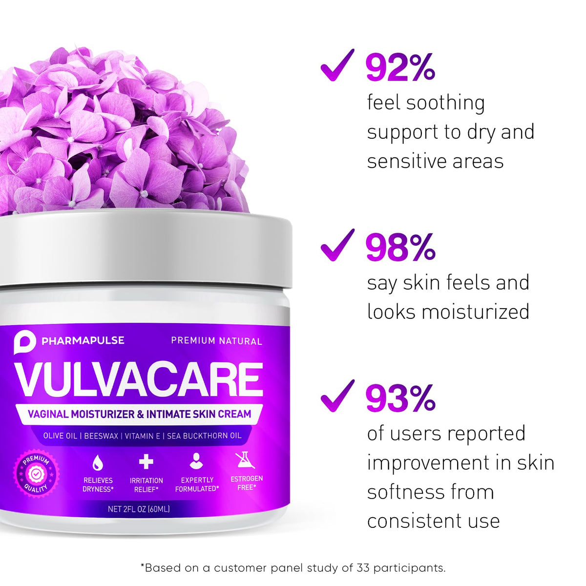Pharmapulse Vaginal Moisturizer, Vulva Balm Cream, Intimate Skin Care, Menopause Support PharmapulseBuy Supplements Australia