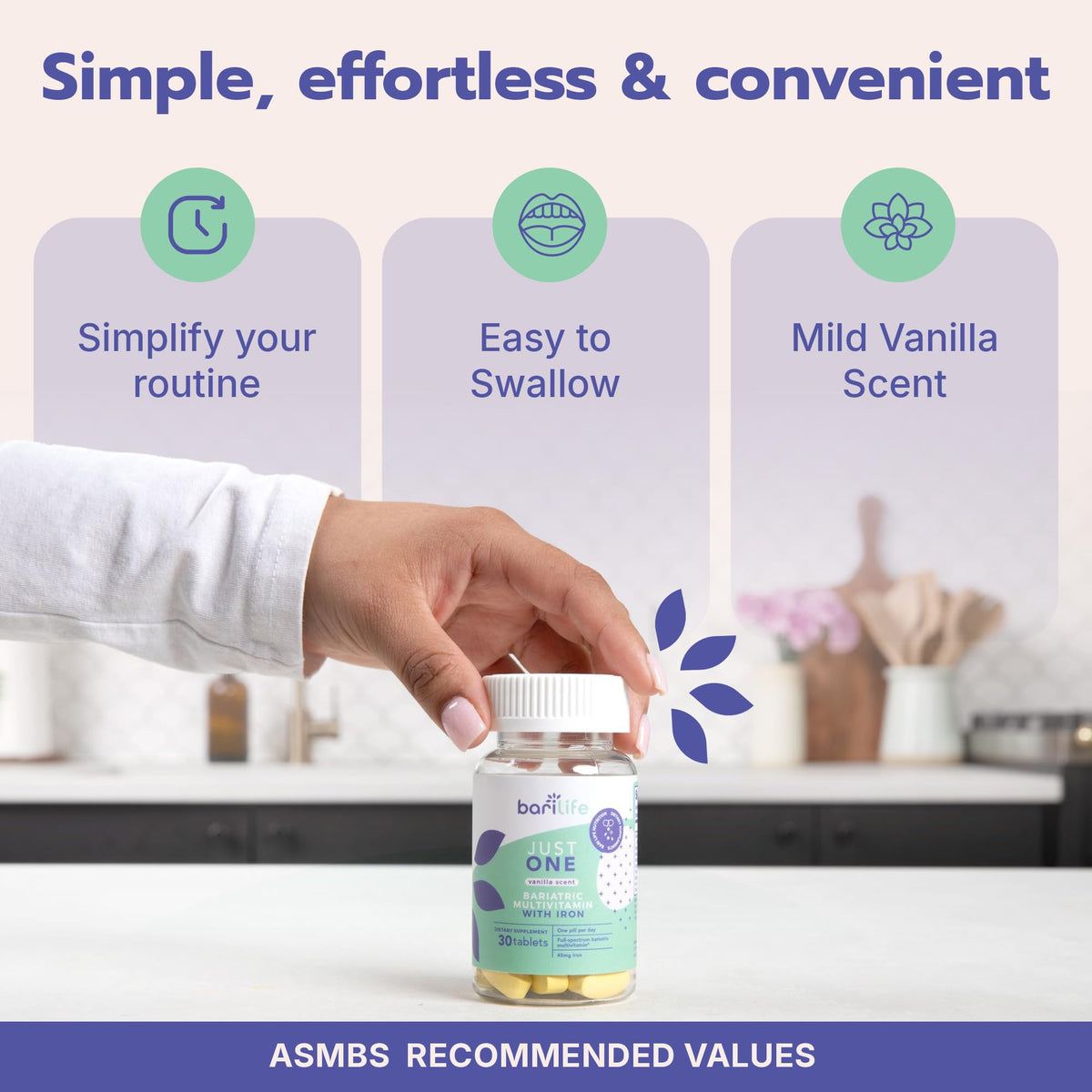 Buy supplements Just One - Once Daily Bariatric Multivitamin with Iron (30) - Vitaza UK Supplements UK