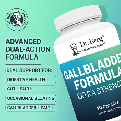 Buy supplements Dr. Berg Gallbladder Formula Extra Strength - with Ox Bile Powder and Conjugated Bile Acid - Digestive Enzymes Proprietary Blend - Full 45-Day Supply - 90 Vegetable Capsules - Vitaza UK Supplements UK