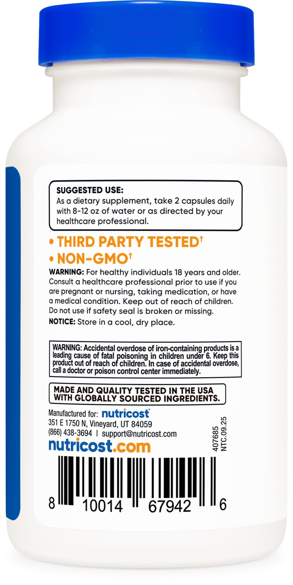 Buy supplements Nutricost Multivitamin with Probiotics 120 Vegetarian Capsules - Packed with Vitamins & Minerals - Vitaza UK Supplements UK