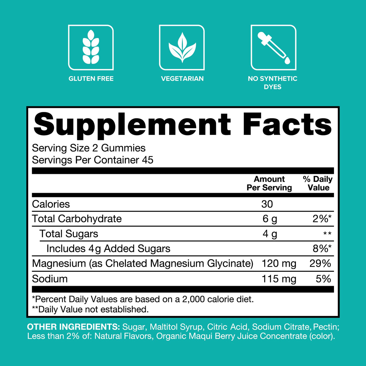Buy supplements Qunol Magnesium Glycinate Gummies, 120mg of Magnesium Glycinate, High Absorption, Mixed Berry, 90 Count (Pack of 1) - Vitaza UK Supplements UK