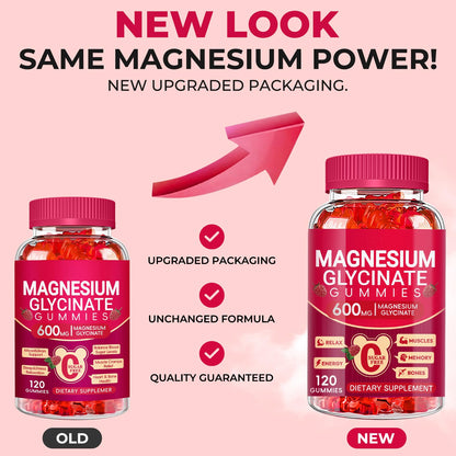 Buy supplements Magnesium Glycinate Gummies 600mg, Sugar Free Magnesium Gummies for Adults, Chewable Potassium Supplements for Body Support - Vitaza UK Supplements UK