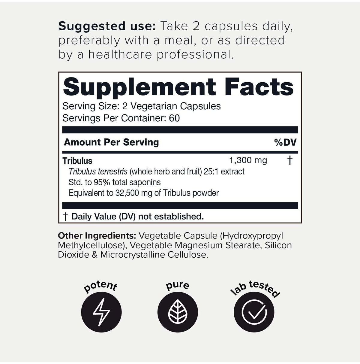 Toniiq Ultra High Strength Tribulus Capsules - 95% Steroidal Saponins - 1300mg Concentra ToniiqBuy Supplements Australia