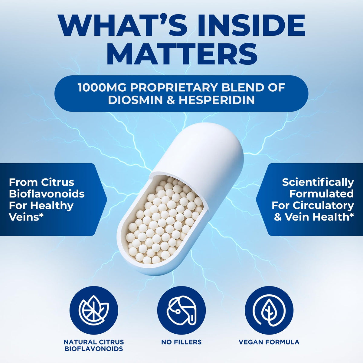 Buy supplements We Like Vitamins Diosmin Hesperidin 1000mg – 180 Capsules – 90 Day Supply - Diosmin and Hesperidin Supplement – Helps to Support Healthy Circulation, Vitaza UK Supplements UK