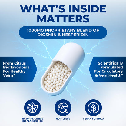 Buy supplements We Like Vitamins Diosmin Hesperidin 1000mg – 180 Capsules – 90 Day Supply - Diosmin and Hesperidin Supplement – Helps to Support Healthy Circulation, Vitaza UK Supplements UK