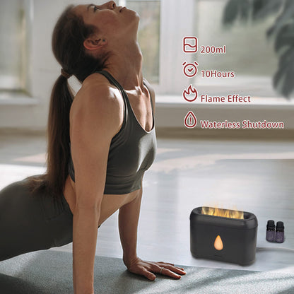 Flame Diffuser for Essential Oils (Black) PhimuezlBuy Supplements Australia