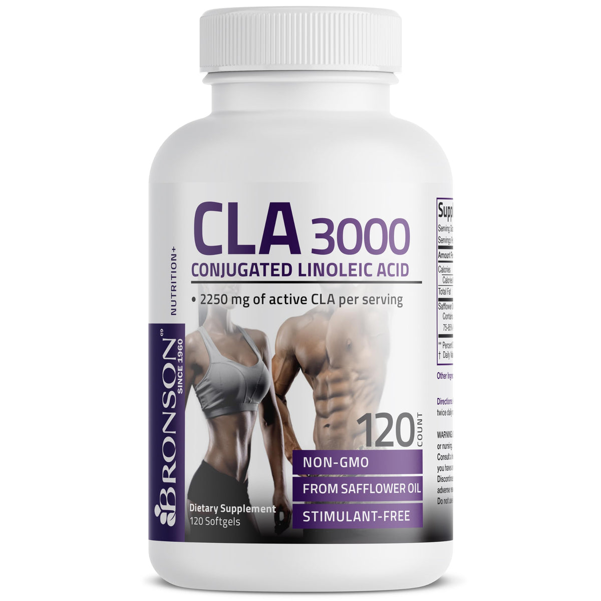 Buy supplements Bronson CLA 3000 Extra High Potency Supports Healthy Weight Management Lean Muscle Mass Non-Stimulating - Vitaza UK Supplements UK
