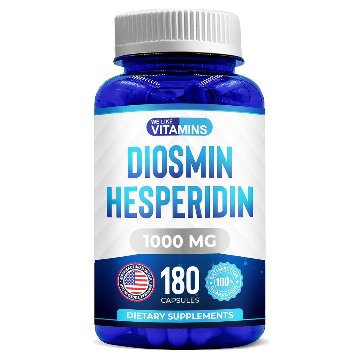 Buy supplements We Like Vitamins Diosmin Hesperidin 1000mg – 180 Capsules – 90 Day Supply - Diosmin and Hesperidin Supplement – Helps to Support Healthy Circulation, Vitaza UK Supplements UK