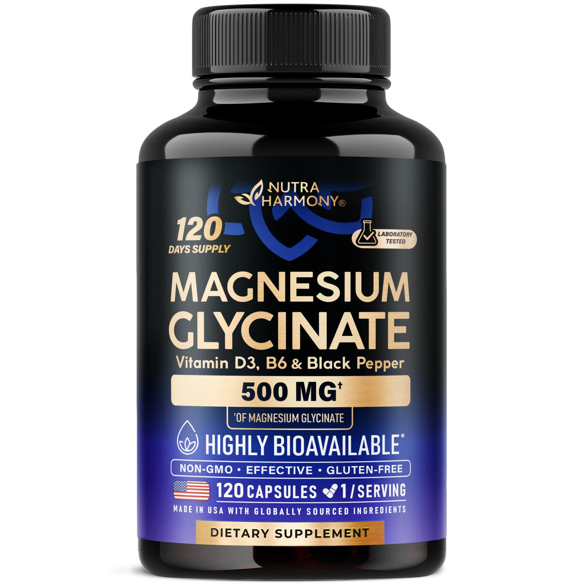 Buy supplements Magnesium Glycinate 500 mg - Chelated Supplement - High Absorption Form of Magnesium - Support for Sleep, Muscle & Heart Health - Vitaza UK Supplements UK