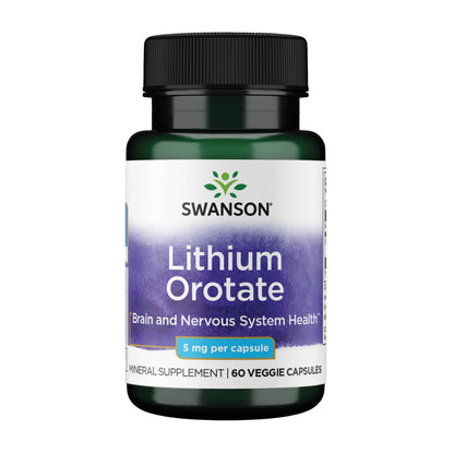 Buy supplements Swanson Lithium Orotate Mood and Memory Support Supplement for Stress-Prone Adults Seeking Emotional Wellness - Vitaza UK Supplements UK