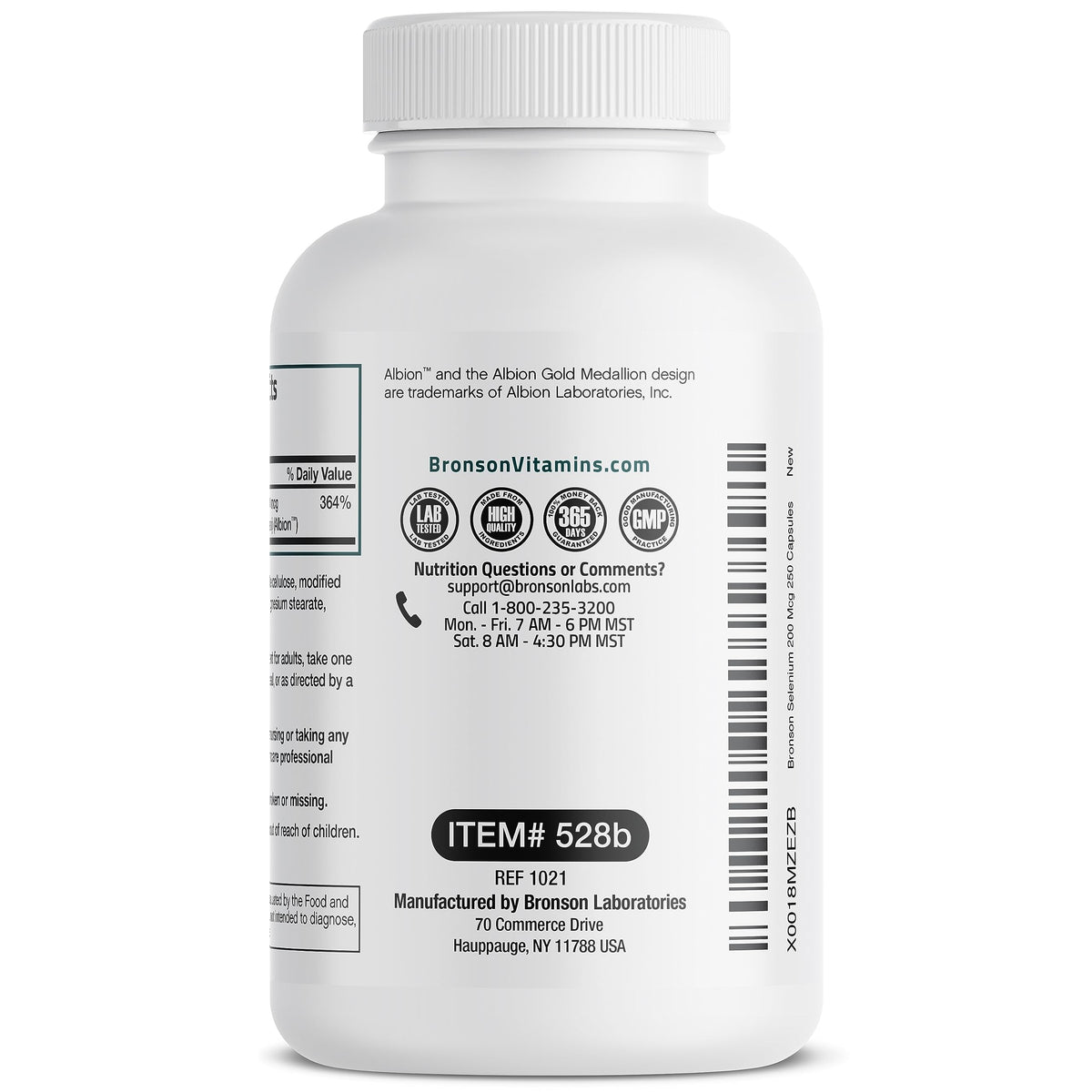 Bronson Selenium 200 mcg – Yeast Free Chelated Amino Acid Complex - Essential Trace Mineral with Superior Absorption