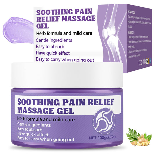 Soothing Massage Gel (100g) - Joint Relief Purple Gel, Natural Ingredients Soothing Relief Cream, Fast-Absorbing Jointgel Cream for Soothing Joint, Shoulder, Knee, Back, Lumbar & Muscle Stiffness VereclueBuy Supplements Australia