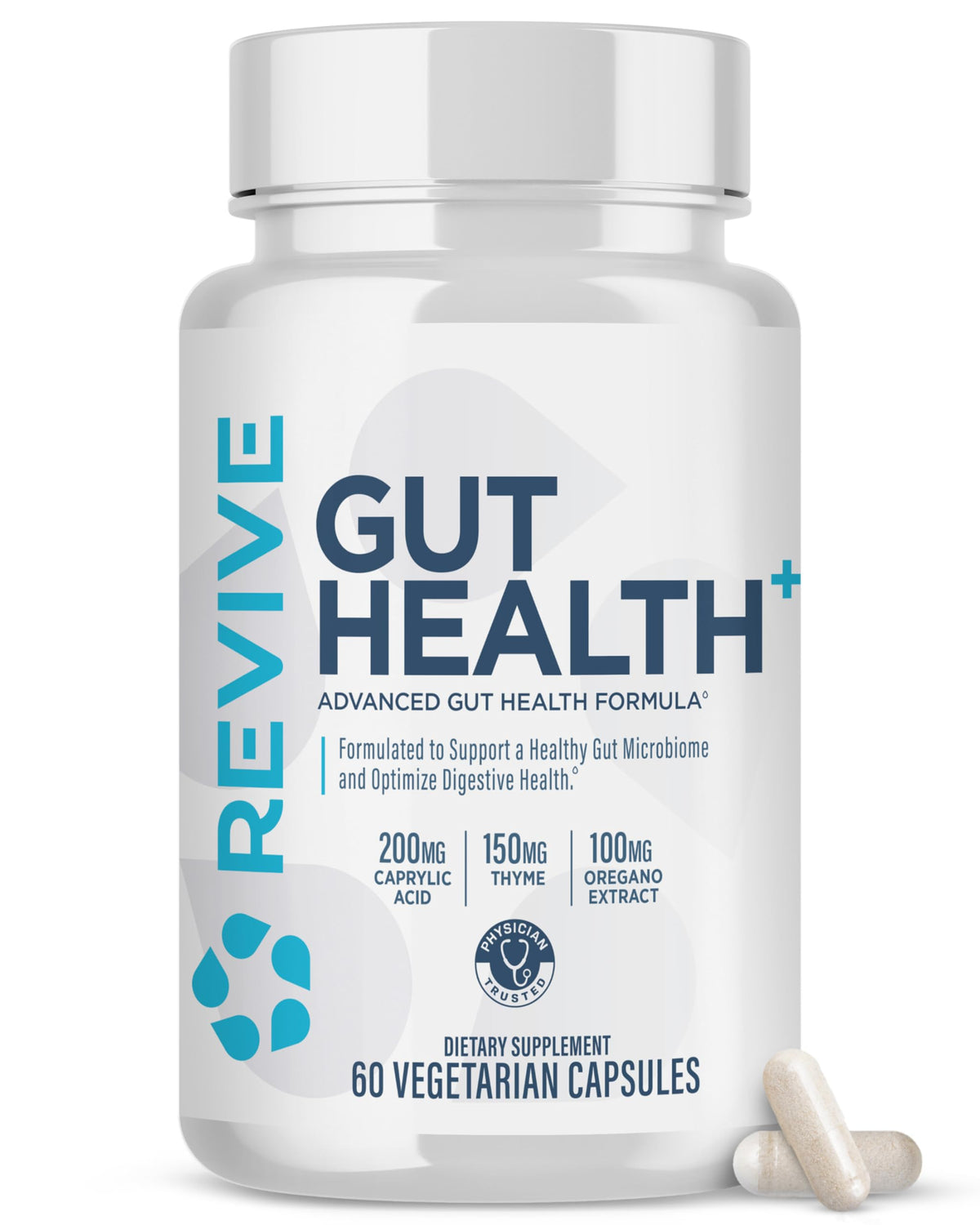 Buy supplements Revive MD Gut Health Supplements for Men & Women - Daily Gut Repair & Digestive Health Support Formula with Thyme, Oregano & Milk Thistle - Vitaza UK Supplements UK