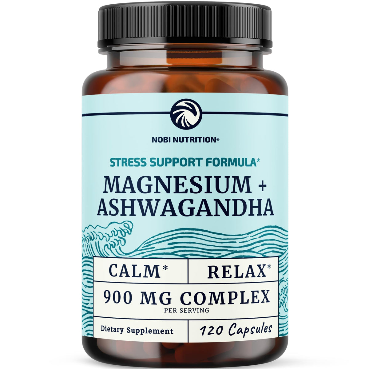 Buy supplements Magnesium Ashwagandha | Calming Magnesium Supplement for Adults | Relax, Rest, Calm Mood & Sleep Support | Mag Citrate & Oxide 400 mg + Ashwagandha 500 mg - Vitaza UK Supplements UK