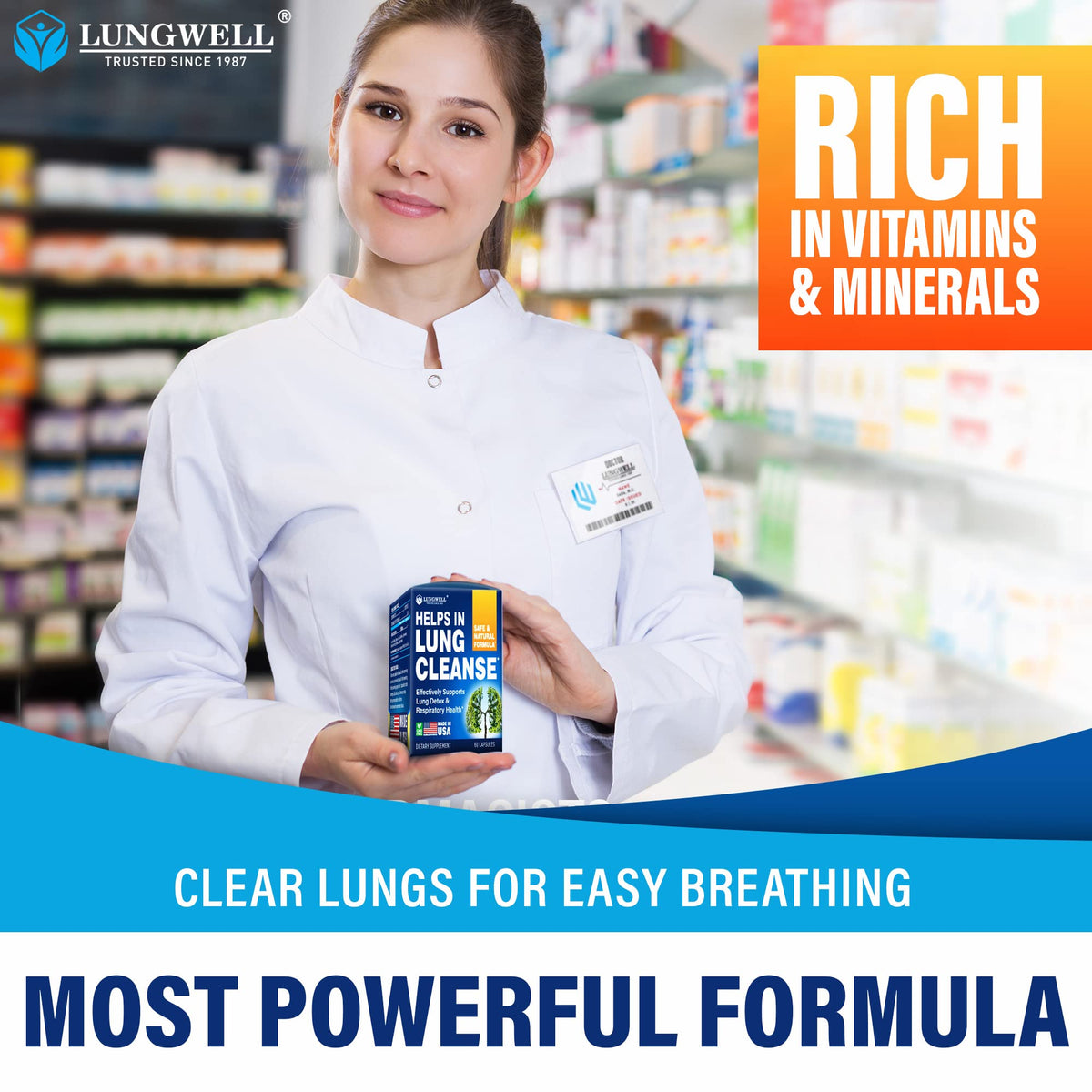 LUNGWELL Quit Smoking Aid - Made in USA - Helps to Clear Lungs & Stop LUNGWELLBuy Supplements Australia