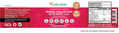 Buy supplements Adndale 90 CT Magnesium Glycinate 400 mg Gummies with Ashwagandha, Magnesium Malate & Taurate, Sugar Free Magnesium Gummies - Vitaza UK Supplements UK