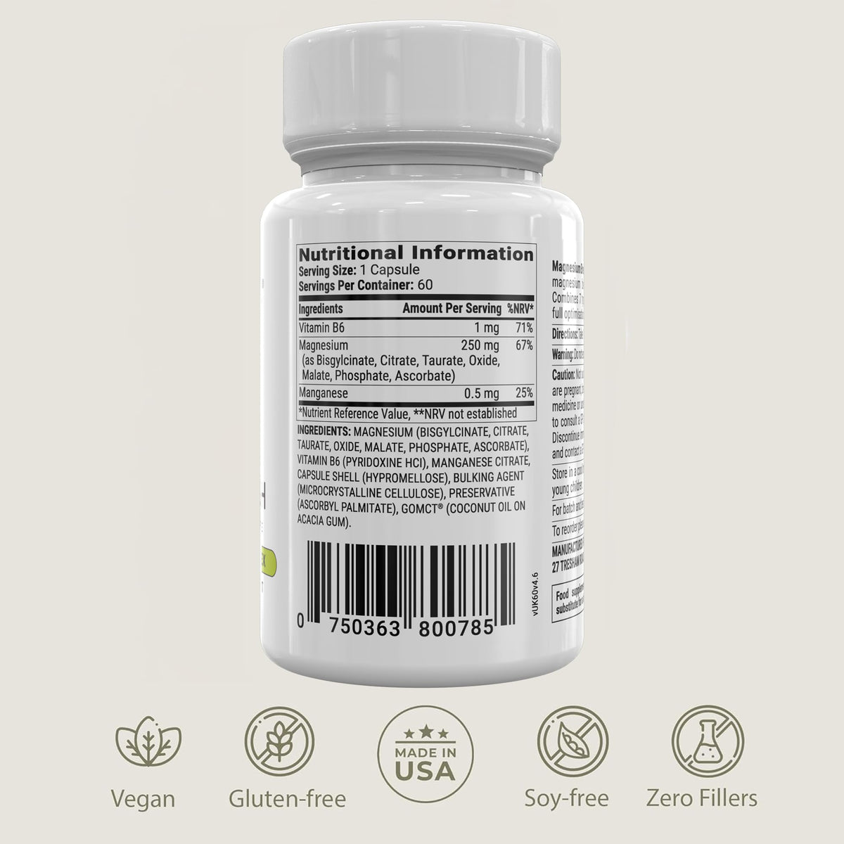 Buy supplements BIOptimizers Magnesium Breakthrough Supplement with 500mg - 7 Forms of Magnesium: Glycinate, Malate, Citrate, and More - Natural Support for Sleep and Cognitive Function -60 Capsules- Calming Vitamins - Vitaza UK Supplements UK