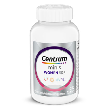 Buy supplements Centrum Minis Silver Women's Multivitamin for Women 50 Plus, Multimineral Supplement with Vitamin D3, B Vitamins, Non-GMO Ingredients - Vitaza UK Supplements UK