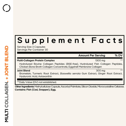 Buy supplements Codeage Multi Collagen Protein + Joint Blend Supplement, Hyaluronic Acid, Bromelain, Turmeric, Ginger, Boswellia, Astaxanthin - Hydrolyzed Bovine Collagen - Vitaza UK Supplements UK