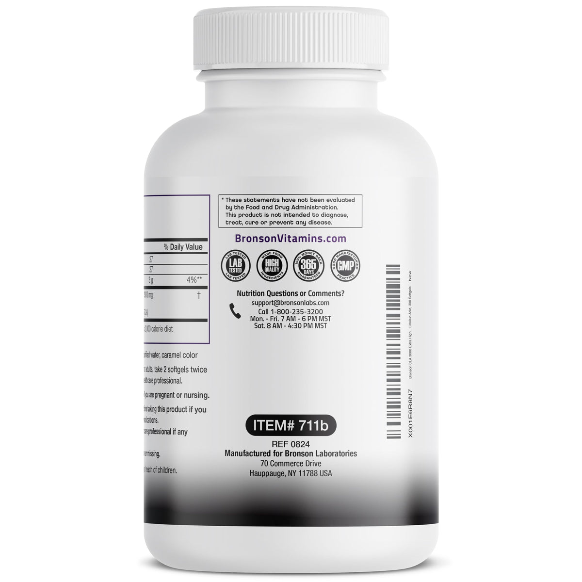Buy supplements Bronson CLA 3000 Extra High Potency Supports Healthy Weight Management Lean Muscle Mass Non-Stimulating - Vitaza UK Supplements UK