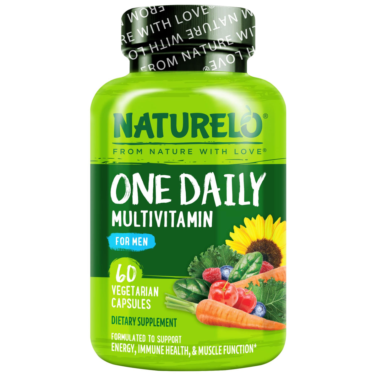 Buy supplements NATURELO Mens Multivitamins - One Daily Multivitamin for Men with Vitamins, Minerals & Organic Whole Foods, Boost Energy & Health, Vitaza UK Supplements UK