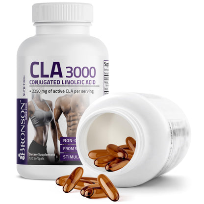 Buy supplements Bronson CLA 3000 Extra High Potency Supports Healthy Weight Management Lean Muscle Mass Non-Stimulating - Vitaza UK Supplements UK