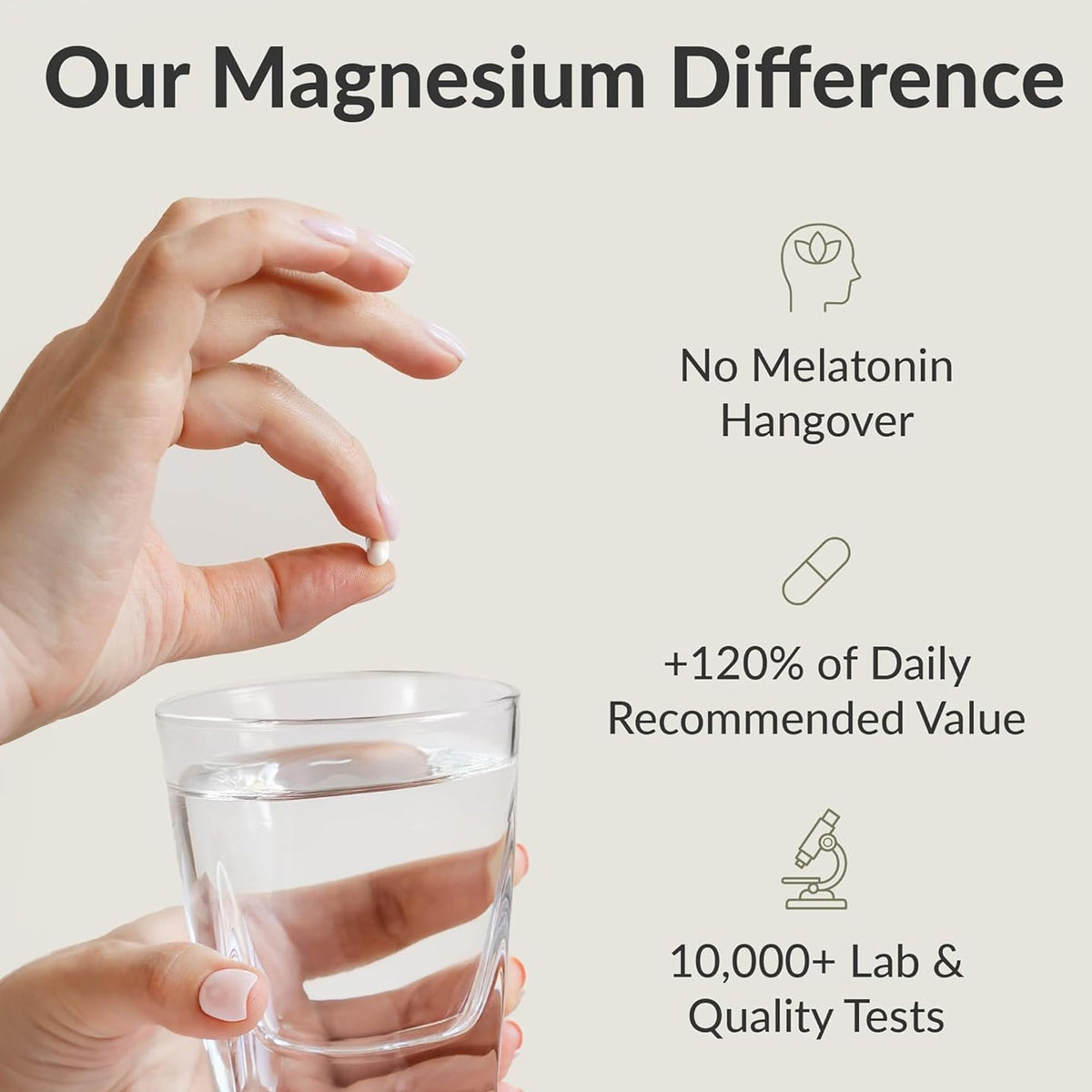 Buy supplements BIOptimizers Magnesium Breakthrough Supplement with 500mg - 7 Forms of Magnesium: Glycinate, Malate, Citrate, and More - Natural Support for Sleep and Cognitive Function -60 Capsules- Calming Vitamins - Vitaza UK Supplements UK
