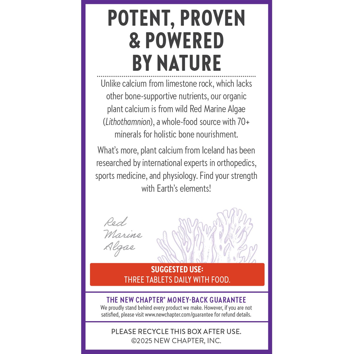 Buy supplements New Chapter Calcium Supplement - Bone Strength Plant-Based USDA Organic Calcium with Magnesium, Vitamin D3+K2, for Bone Health & Joint Mobility, Heart Support - Vitaza UK Supplements UK