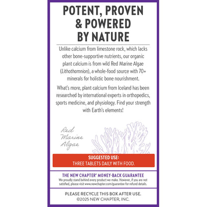 Buy supplements New Chapter Calcium Supplement - Bone Strength Plant-Based USDA Organic Calcium with Magnesium, Vitamin D3+K2, for Bone Health & Joint Mobility, Heart Support - Vitaza UK Supplements UK