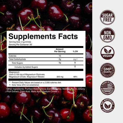Buy supplements Magnesium Gummies 3in1 - Glycinate, Citrat, Malate 2150 MG High Absorption Supplement, Sugar-Free, Vegan, Chews for Men & Women, Inspired by Wellness Traditions - Vitaza UK Supplements UK