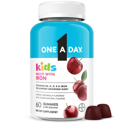 Buy supplements One A Day Kids Multivitamin with Iron Gummy, Vitamin D, Vitamin C, E, Zinc for Immune Support, Gummy Vitamins, Kids Multivitamin Gummies with Iron - Vitaza UK Supplements UK