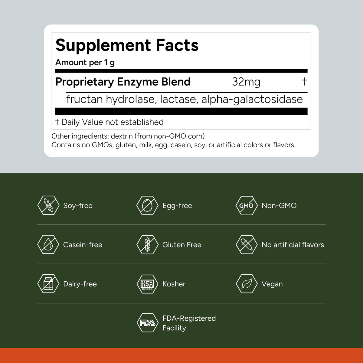 Buy supplements FODZYME® Home Kit Digestive Enzymes for Gut Health, Relief for Bloating, Gas, Constipation, Diarrhea - Vitaza UK Supplements UK