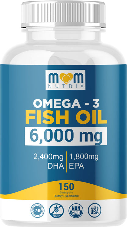 Buy supplements Omega 3 Fish Oil with Maximum EPA DHA - Supports Brain, Liver, Heart & Immunity - Made in The USA - 150 Softgels - Vitaza UK Supplements UK