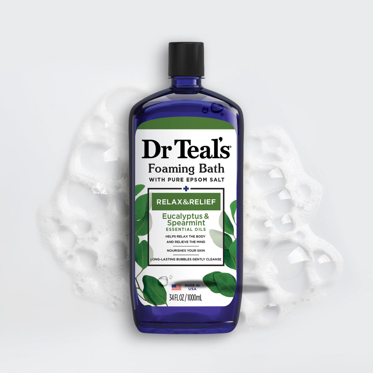 Dr Teal's Foaming Bath with Pure Epsom Salt, Relax & Relief with Eucalyptus & Spearmint Dr Teal'sBuy Supplements Australia