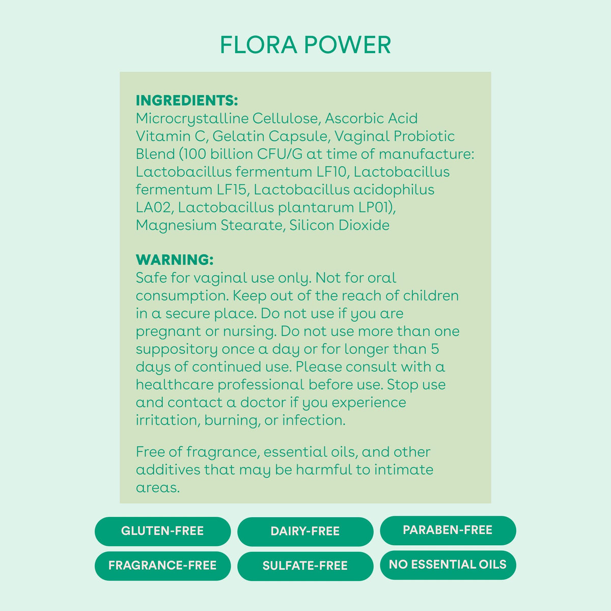 Love Wellness Flora Power & Good Girl Probiotics | Vaginal Suppositories & Prebiotics for Women Love WellnessBuy Supplements Australia