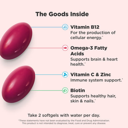 Buy supplements OLLY Ultra Women's Multi Softgels, Overall Health and Immune Support, Omega-3s, Iron, Vitamins A, D, C, E, B12, Daily Multivitamin, 30 Day Supply - 60 Count - Vitaza UK Supplements UK