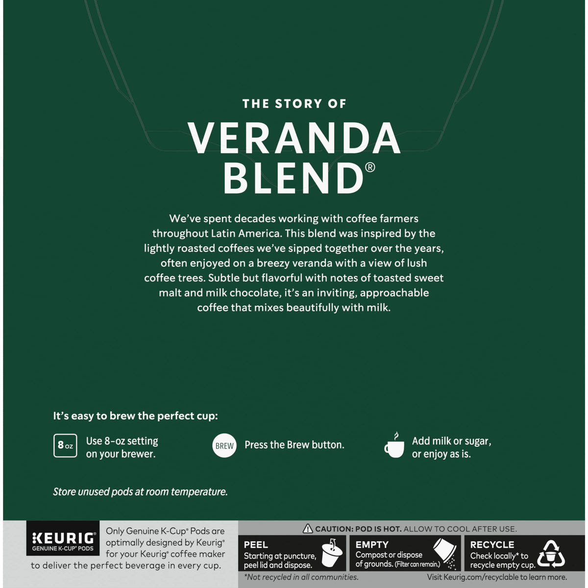 Starbucks Veranda Blend Coffee K-Cups,4/24 Pack-96 K-Cups StarbucksBuy Supplements Australia