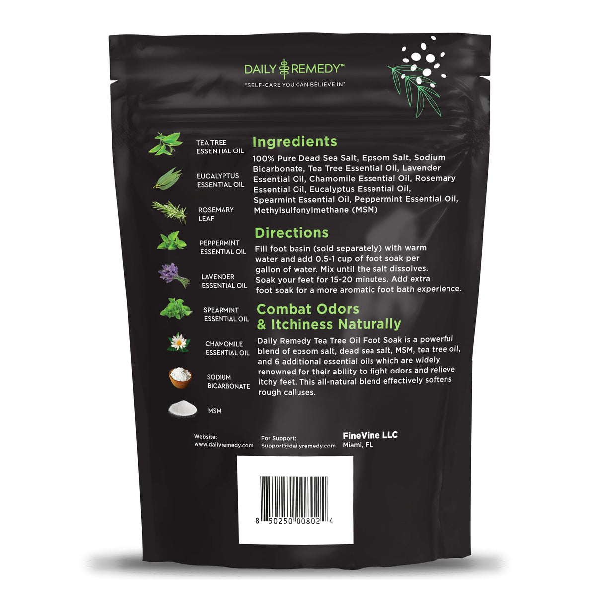 Tea Tree Oil Foot Soak with Epsom Salt - Made in USA - for Toenail Athletes Foot DAILY REMEDYBuy Supplements Australia