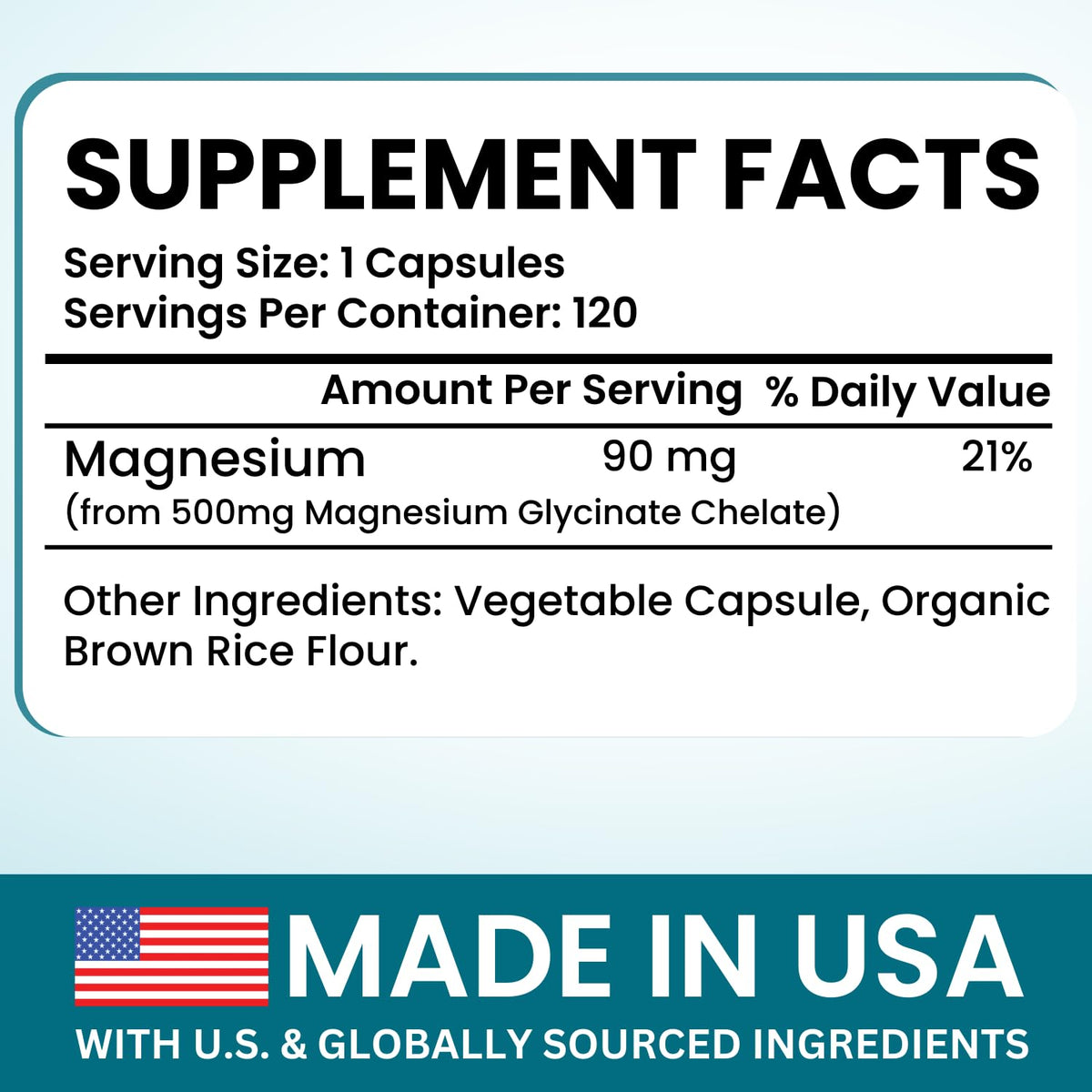Buy supplements VITBOOST Magnesium Glycinate 500mg - High Absorption Chelated Supplement - Supports Sleep, Muscle Recovery & Heart Health - Non-GMO - Vitaza UK Supplements UK