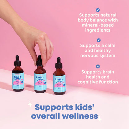 Buy supplements JoySpring LingoLeap – Liquid Kids Formula with Zeolite Clinoptilolite, Methylated B12 & Vitamin D3 | Gentle Daily Support for Kids’ Wellness - Vitaza UK Supplements UK