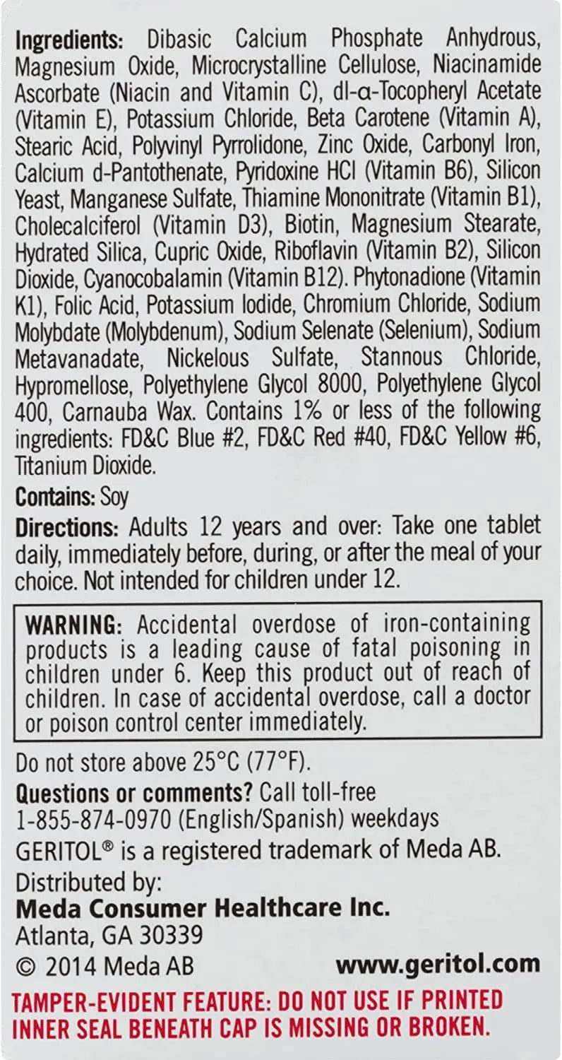 Geritol Complete Tablets 100 Tablets Geritol