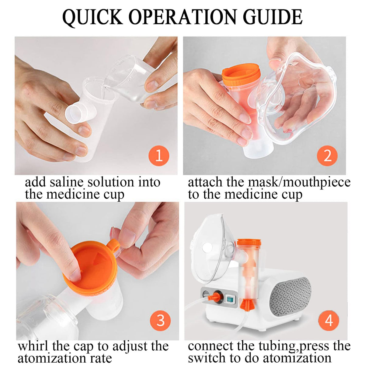 MAYLUCK Portable Compressor Nebulizer, Nebulizer Machine with 1 Set MayluckBuy Supplements Australia