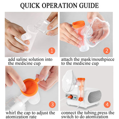 MAYLUCK Portable Compressor Nebulizer, Nebulizer Machine with 1 Set MayluckBuy Supplements Australia