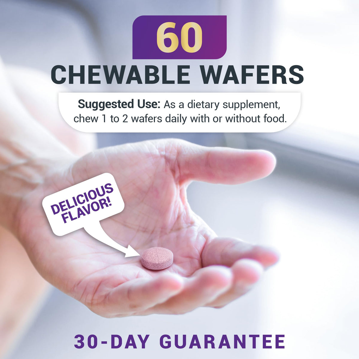 Buy supplements Dr. Berg Chewable Vitamin C Complex - Made with Organic, Non-GMO Berries - 60 Delicious Wafers - Vitaza UK Supplements UK