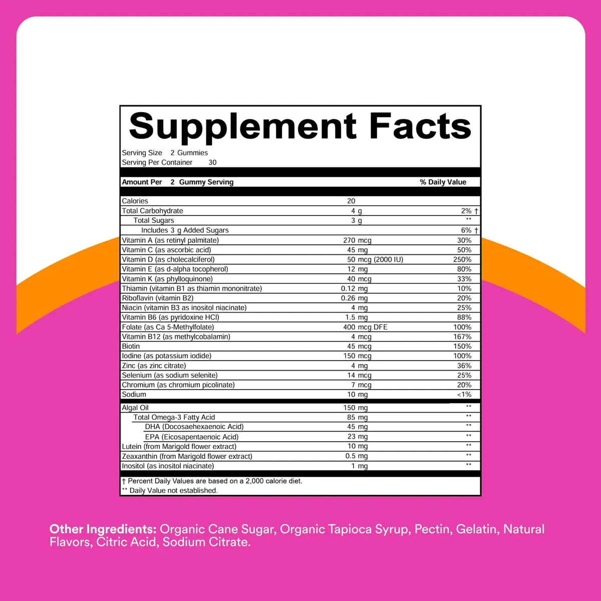 SmartyPants Teen Girl Multivitamin Gummies - Improved Formula: Omega 3 (DHA/EPA), Vitamin C, D3, B12, Vitamin A, K & Zinc SmartyPantsBuy Supplements Australia