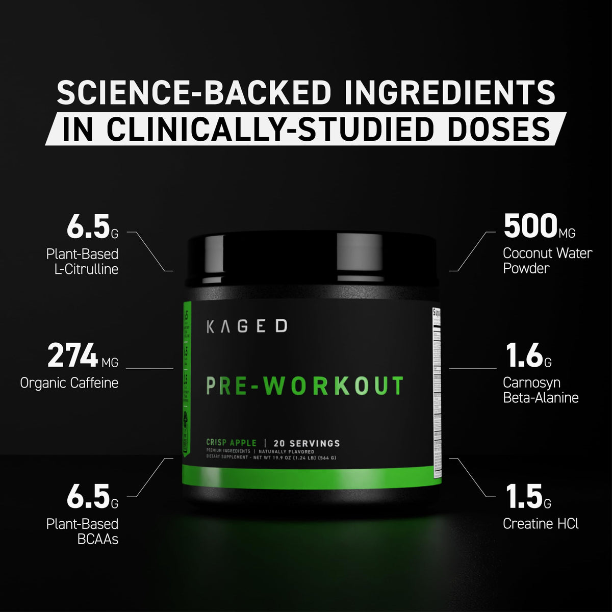Buy supplements Kaged Stimulant Free Pre Workout Powder | Fruit Punch | Pre-Kaged | Formulated with Creatine, Beta Alanine | No Jitters | 20 Servings - Vitaza UK Supplements UK